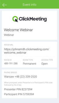 ClickMeeting Webinars APK screenshot 1 ClickMeeting Webinars APK screenshot 1