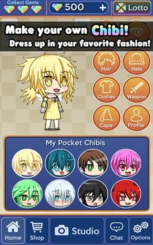 Pocket Chibi - Anime Dress Up APK screenshot 1