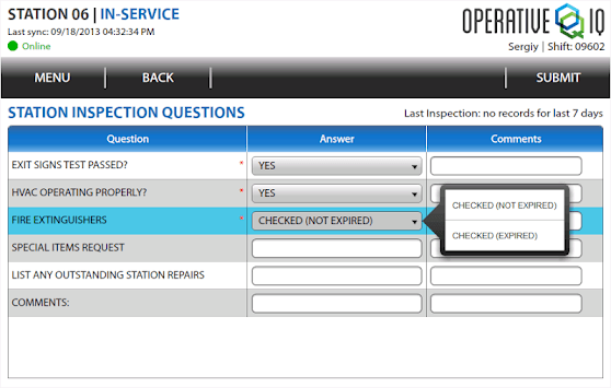Operative IQ Check Sheet APK screenshot 1