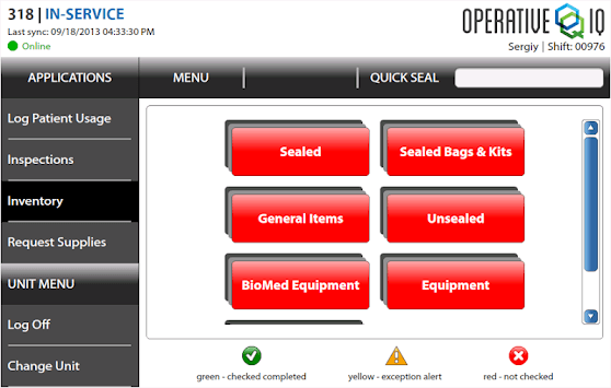 Operative IQ Check Sheet APK screenshot 1
