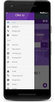 Oke.io - Shorten Urls and Earn Money! APK screenshot 1