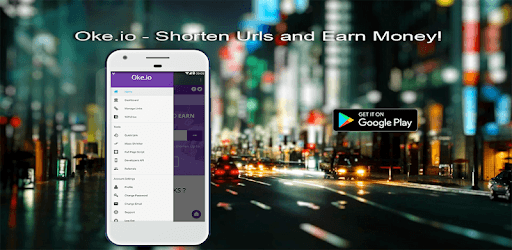 install Oke.io - Shorten Urls and Earn Money! on PC