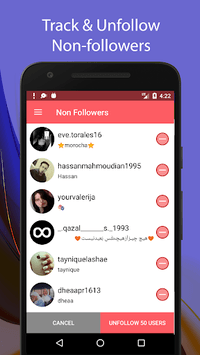 Unfollow for Instagram - Non followers & Fans APK screenshot 1