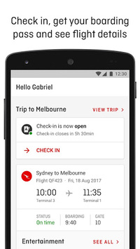 Qantas Airways APK screenshot 1