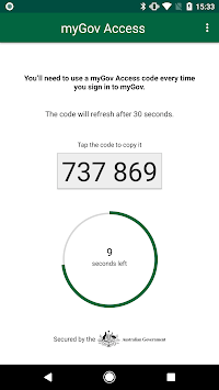 myGov Access - code creator APK screenshot 1