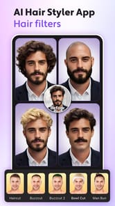 Hair Styler App, AI Hairstyle APK screenshot 1