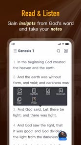 Bible Daily, KJV Bible + Audio APK screenshot 1