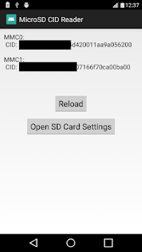 Micro SD CID Reader APK screenshot 1