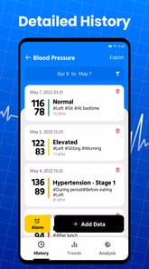 Blood Pressure App Pro APK screenshot 1