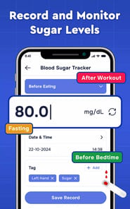 Blood Sugar Care: BP Monitor APK screenshot 1