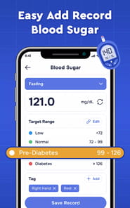 Blood Sugar Care: BP Monitor APK screenshot 1