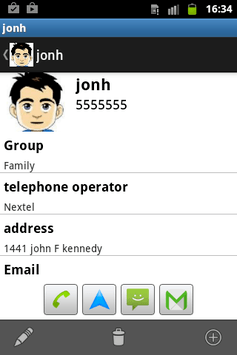 Phonebook free APK screenshot 1