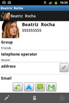 Phonebook free APK screenshot 1