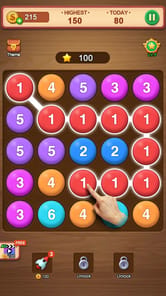 Number Puzzle - bubble match APK screenshot 1