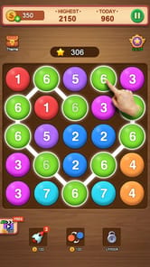 Number Puzzle - bubble match APK screenshot 1