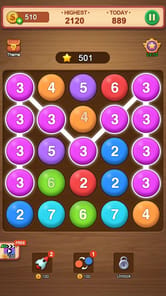 Number Puzzle - bubble match APK screenshot 1