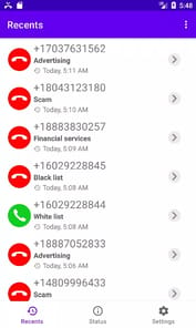 Call Filter APK screenshot 1