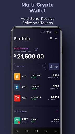 Klever Wallet: Buy Bitcoin, Ethereum, Tron, Crypto APK screenshot 1 Klever Wallet: Buy Bitcoin, Ethereum, Tron, Crypto APK screenshot 1