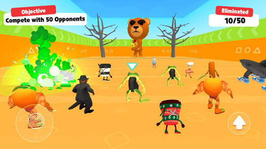 Silly Guys Race: Fall & Run APK screenshot 1
