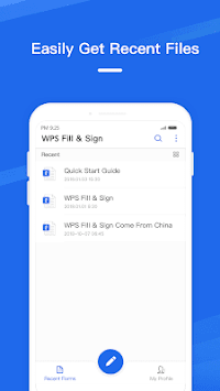 WPS Fill & Sign APK screenshot 1