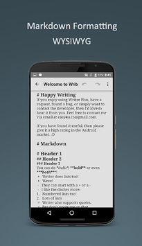 Writer Plus (Write On the Go) APK screenshot 1
