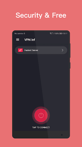 VPN Inf - Unlimited Free VPN & Fast Security VPN APK screenshot 1