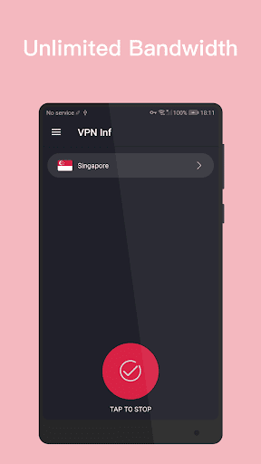 VPN Inf - Unlimited Free VPN & Fast Security VPN APK screenshot 1