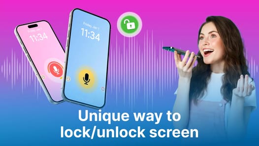 Voice Lock Screen - Voice Lock APK screenshot 1