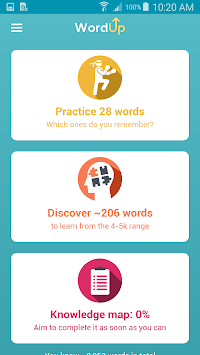 WordUp Vocabulary APK screenshot 1