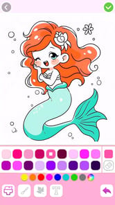 Mermaid Coloring:Mermaid games APK screenshot 1