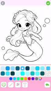 Mermaid Coloring:Mermaid games APK screenshot 1