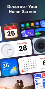 Color Widgets, Theme: iWidgets APK screenshot 1