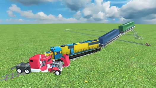 Train vs car games. Train game APK screenshot 1