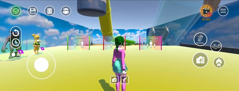 Ragdoll Sandbox Fall Simulator APK screenshot 1