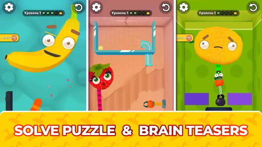 Worm out: Brain teaser games APK screenshot 1