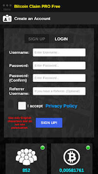 Bitcoin Claim Pro - Free BTC APK screenshot 1