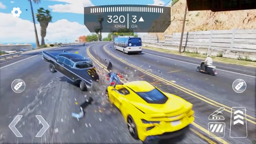 Highway Car Crash Simulator APK screenshot 1 Highway Car Crash Simulator APK screenshot 1