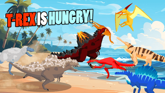 T-Rex Fights More Dinosaurs APK screenshot 1