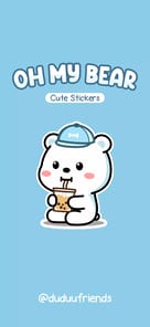 Oh My Bear Cute Stickers APK screenshot 1