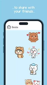 Oh My Bear Cute Stickers APK screenshot 1