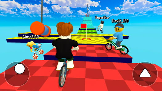 Obby bike: Parkour Adventure APK screenshot 1