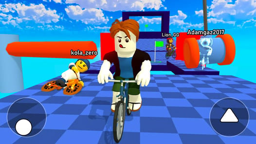 Obby bike: Parkour Adventure APK screenshot 1