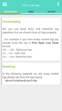 HTML Code Play APK screenshot 1