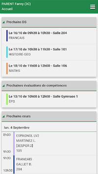 PRONOTE APK screenshot 1