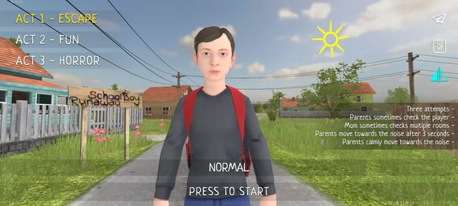 SCHOOLBOY RUNAWAY - STEALTH APK screenshot 1