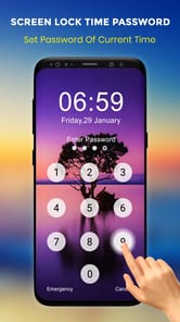 Live Time Password Lock Screen APK screenshot 1