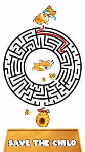 Dog rush: Draw to save games APK screenshot 1