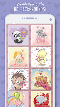 Wallpapers for Girls: Girly Backgrounds for Phones APK screenshot 1