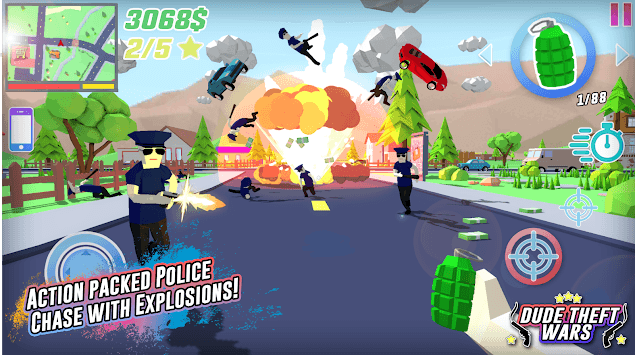 Dude Theft Wars: Open World Sandbox Simulator BETA APK screenshot 1