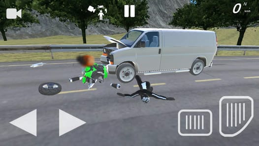Moto Crash Simulator: Accident APK screenshot 1